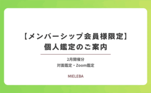 【メンバーシップ会員様限定】個人鑑定のご案内